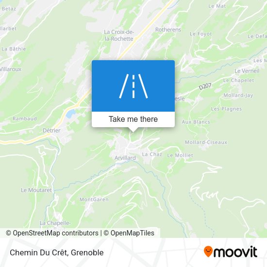 Chemin Du Crêt map