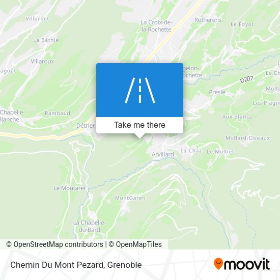 Chemin Du Mont Pezard map