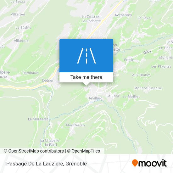 Passage De La Lauzière map