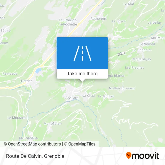 Route De Calvin map