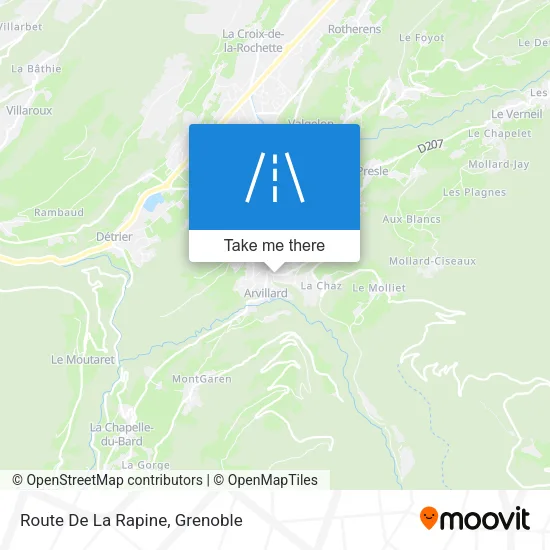 Route De La Rapine map