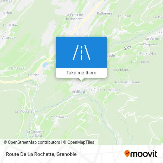 Route De La Rochette map