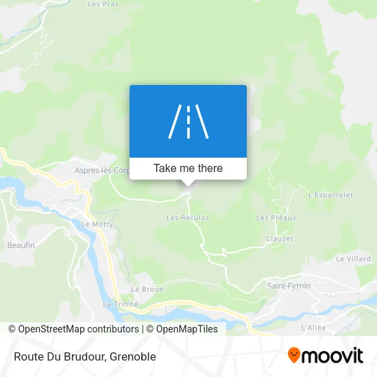 Route Du Brudour map