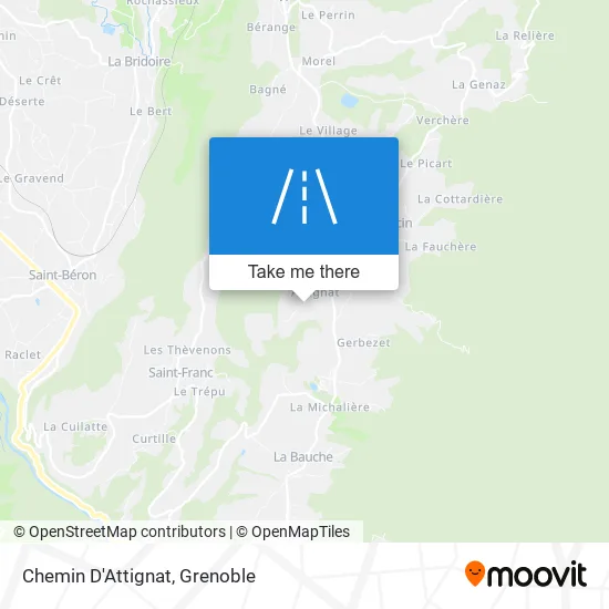 Chemin D'Attignat map