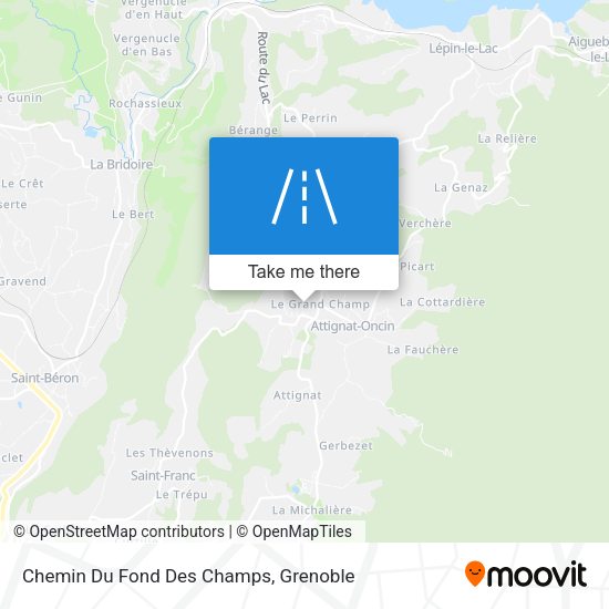 Chemin Du Fond Des Champs map