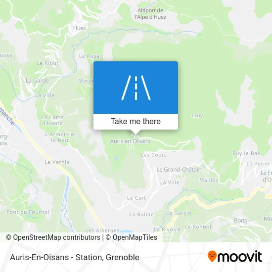 Auris-En-Oisans - Station map