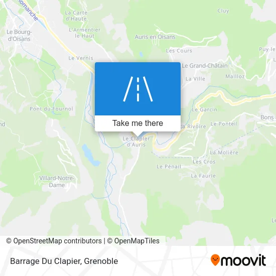 Barrage Du Clapier map