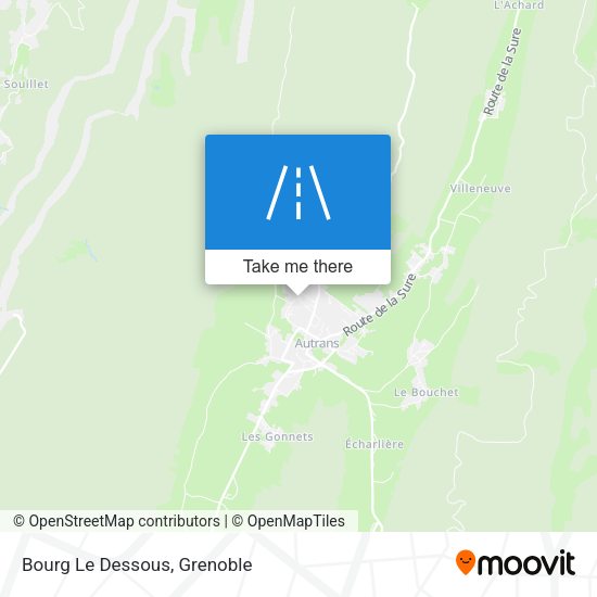 Bourg Le Dessous map