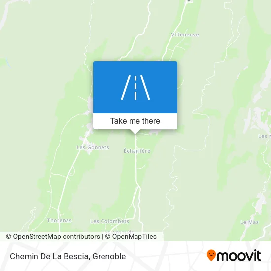 Chemin De La Bescia map