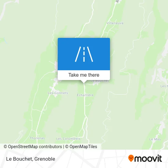 Le Bouchet map
