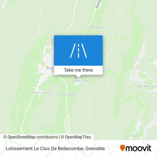 Lotissement Le Clos De Bellecombe map