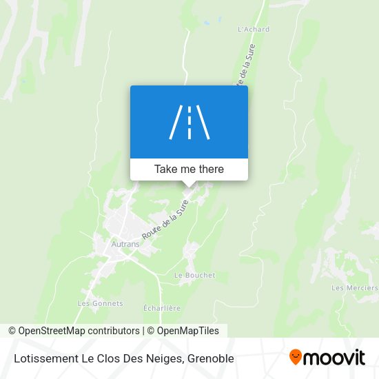 Lotissement Le Clos Des Neiges map