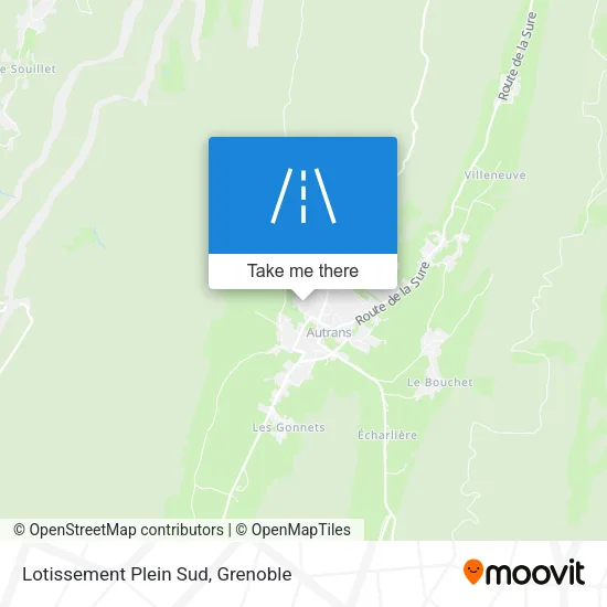Lotissement Plein Sud map