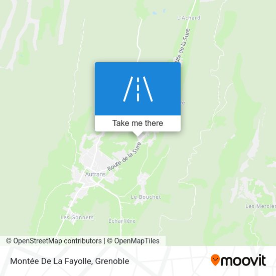 Montée De La Fayolle map
