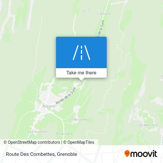 Route Des Combettes map