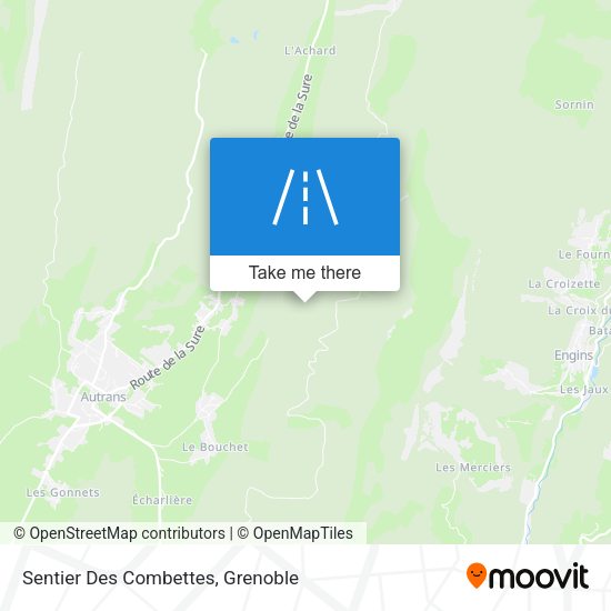 Sentier Des Combettes map