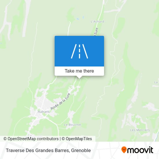 Traverse Des Grandes Barres map