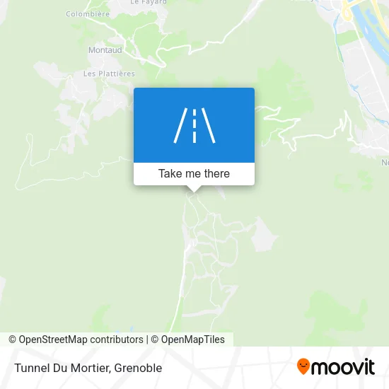 Tunnel Du Mortier map