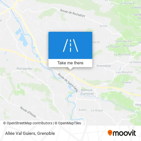 Allée Val Guiers map