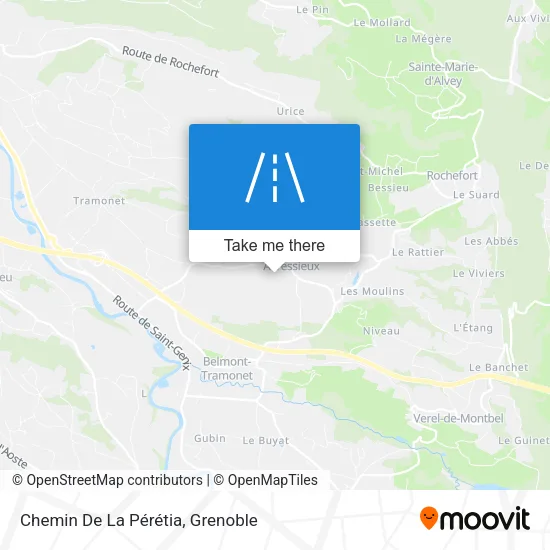 Chemin De La Pérétia map