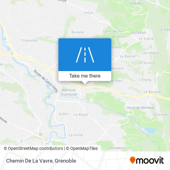 Chemin De La Vavre map