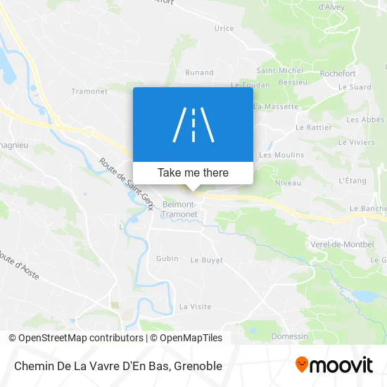 Chemin De La Vavre D'En Bas map