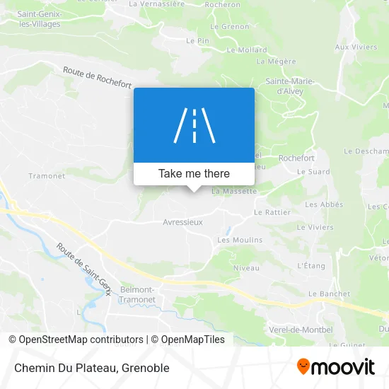 Chemin Du Plateau map