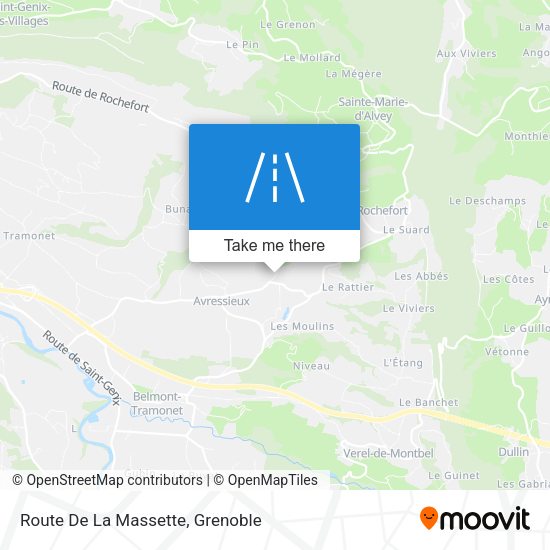 Route De La Massette map