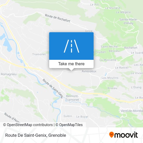 Route De Saint-Genix map