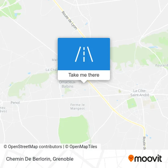 Chemin De Berlorin map