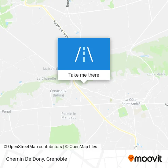 Chemin De Dony map