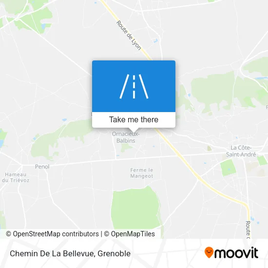 Chemin De La Bellevue map