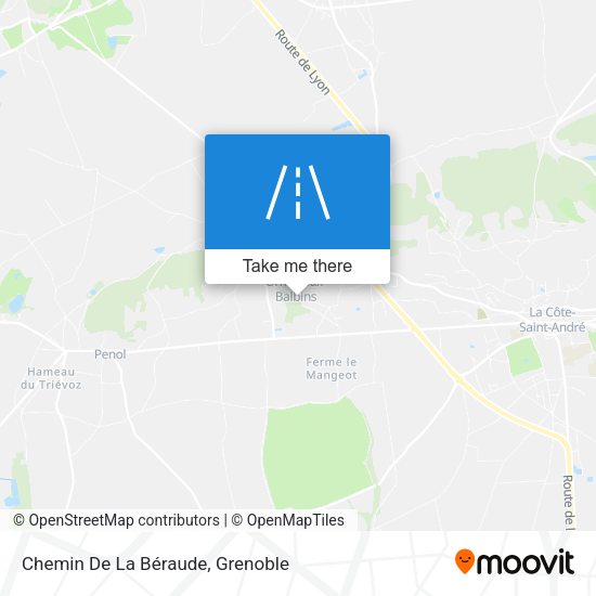 Chemin De La Béraude map