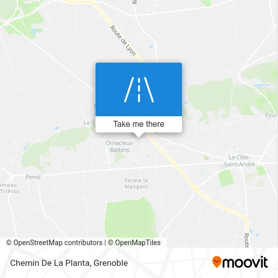 Chemin De La Planta map
