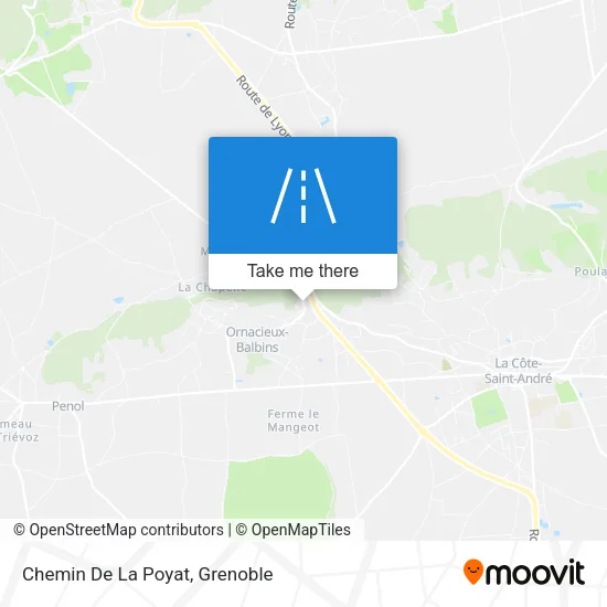 Chemin De La Poyat map
