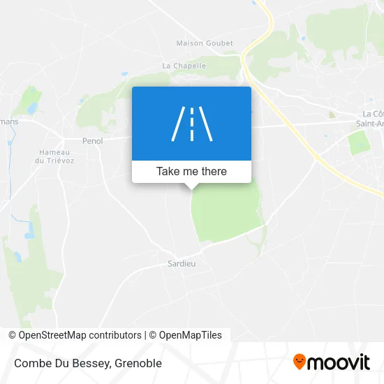 Combe Du Bessey map