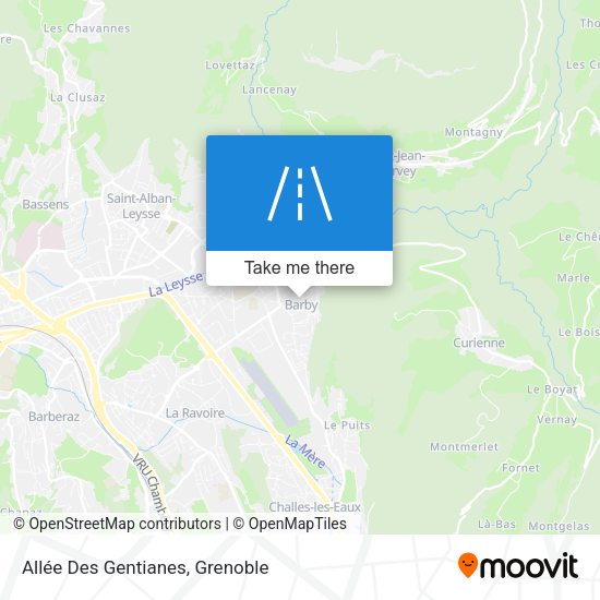 Allée Des Gentianes map