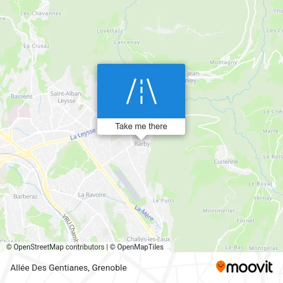 Allée Des Gentianes map