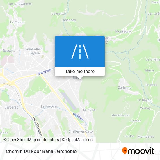 Chemin Du Four Banal map