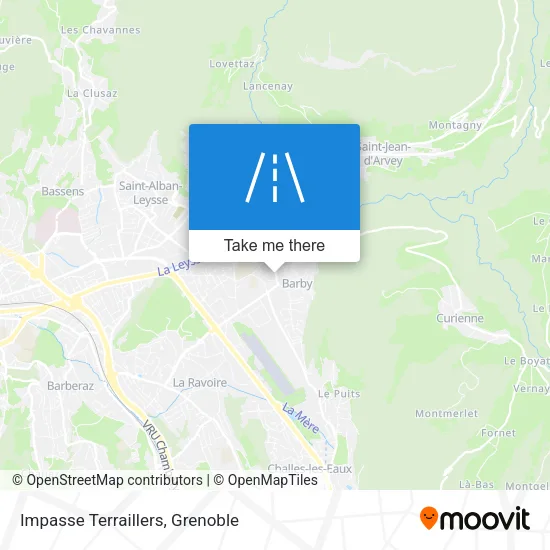 Impasse Terraillers map