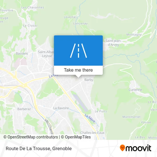 Route De La Trousse map