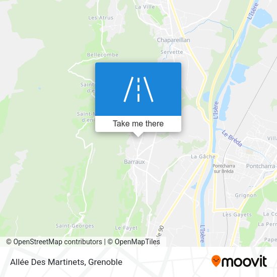 Allée Des Martinets map