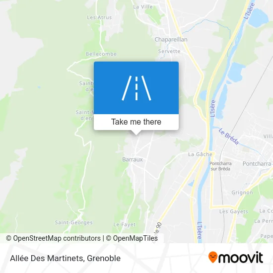 Allée Des Martinets map