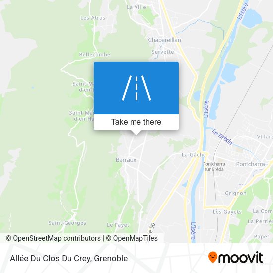 Allée Du Clos Du Crey map