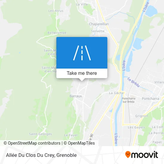 Allée Du Clos Du Crey map