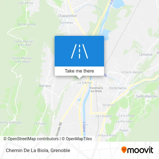 Chemin De La Biola map