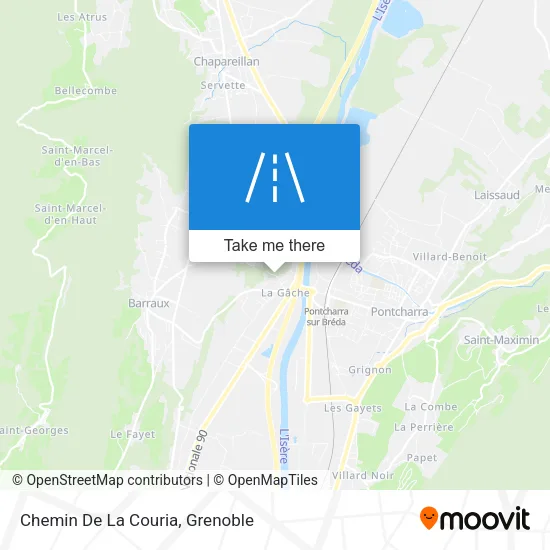 Chemin De La Couria map
