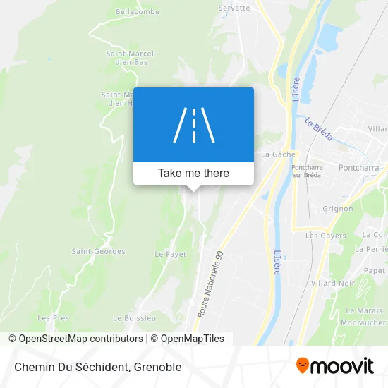 Chemin Du Séchident map