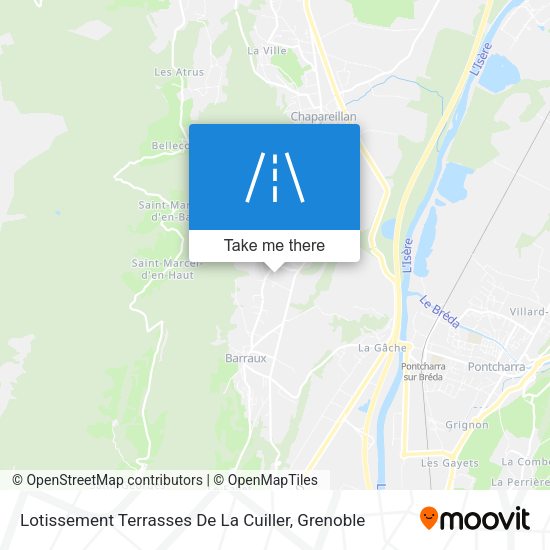 Lotissement Terrasses De La Cuiller map