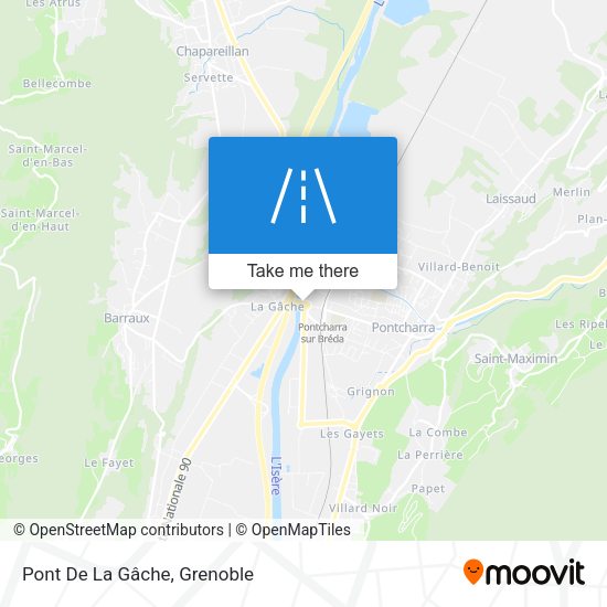 Pont De La Gâche map